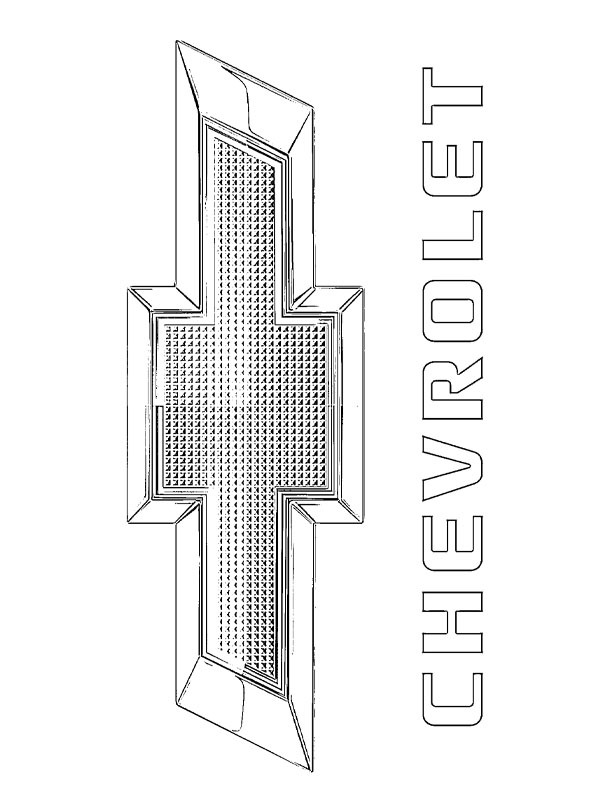 Logo Chevrolet Coloriage