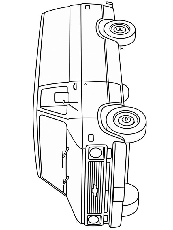 Chevrolet van Coloriage