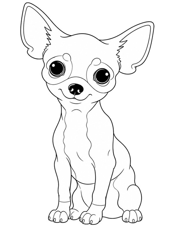 Chiot Chihuahua Coloriage Chiot Chihuahua Coloriage