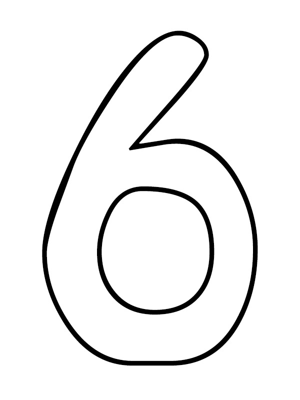 Numéro 6 Coloriage Numéro 6 Coloriage