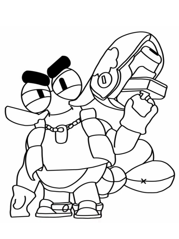 Clancy Brawl Stars Coloriage Clancy Brawl Stars Coloriage