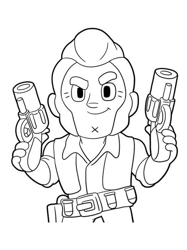 Brawl Stars Colt Coloriage Brawl Stars Colt Coloriage