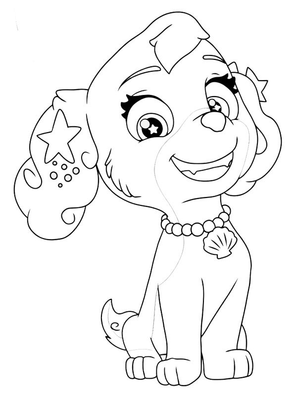 Coral (PAW Patrol : La Pat' Patrouille) Coloriage Coral (PAW Patrol : La Pat' Patrouille) Coloriage