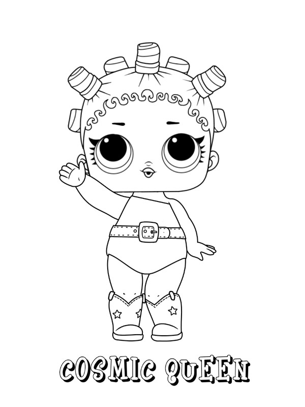 Cosmic Queen Coloriage Cosmic Queen Coloriage