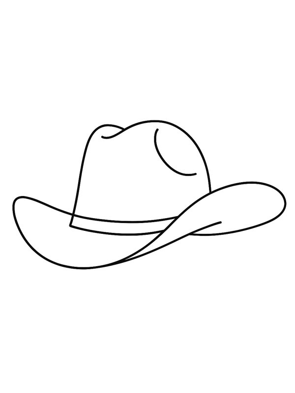 Chapeau de cowboy Coloriage