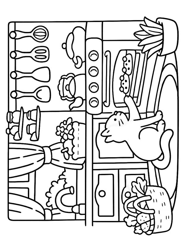 Cozy cuisine Coloriage