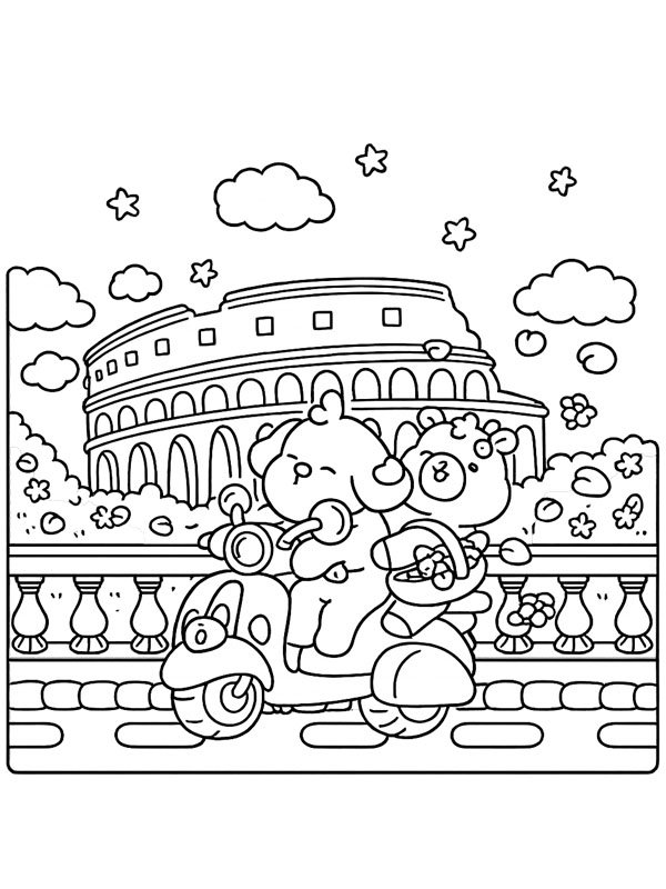 Cozy Rome Coloriage Cozy Rome Coloriage