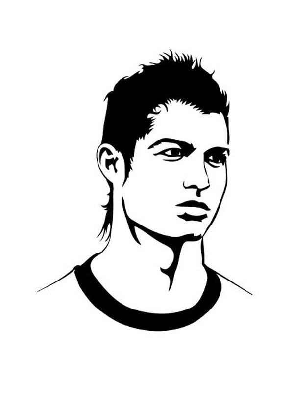 Cristiano Ronaldo Coloriage