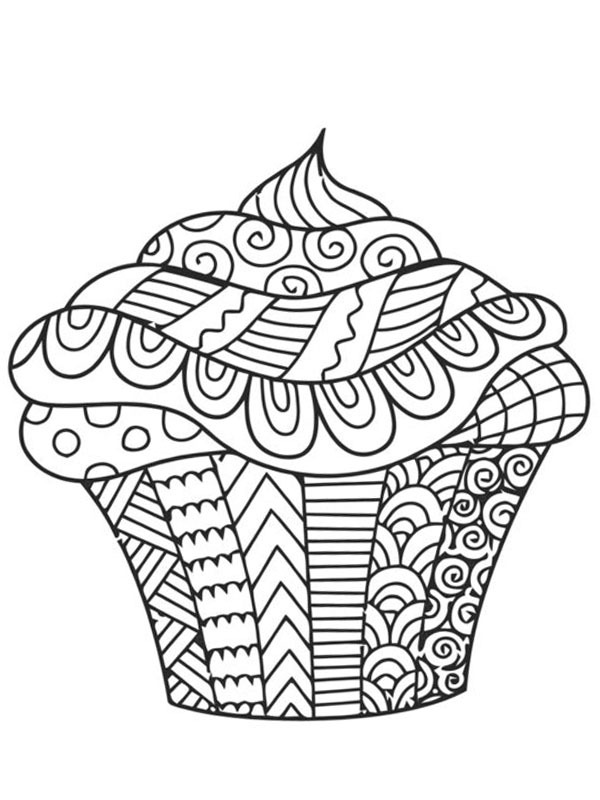 Cupcake Coloriage Cupcake Coloriage