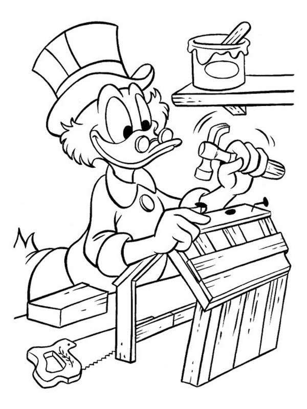 onc'picsou menuiserie Coloriage onc'picsou menuiserie Coloriage