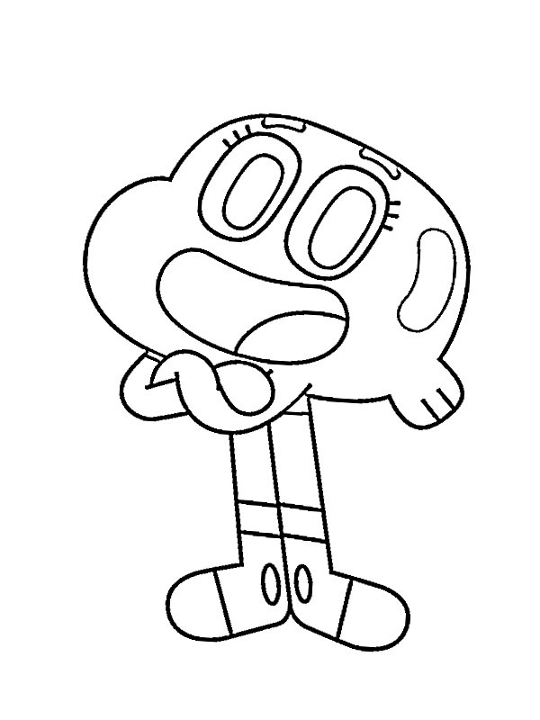 Darwin Watterson Coloriage Darwin Watterson Coloriage