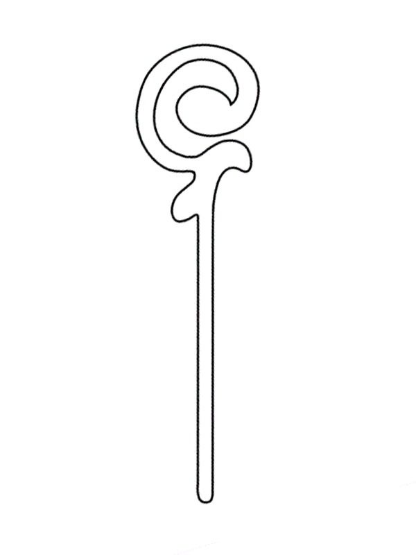 Canne de Saint-Nicolas Coloriage Canne de Saint-Nicolas Coloriage