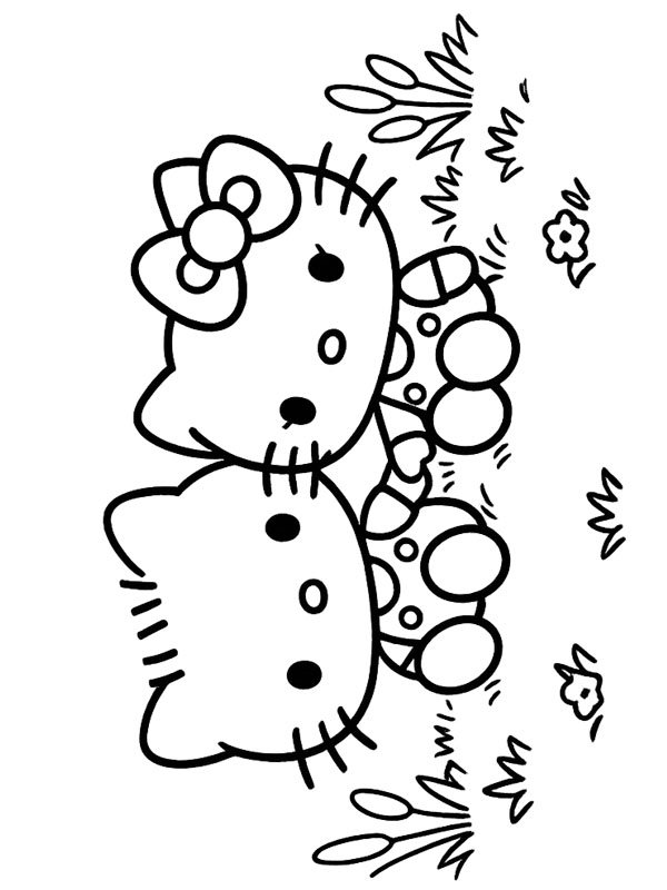 Dear Daniel et Hello Kitty Coloriage Dear Daniel et Hello Kitty Coloriage