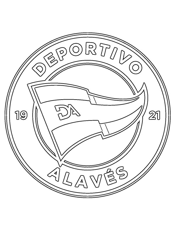 Deportivo Alavés Coloriage Deportivo Alavés Coloriage