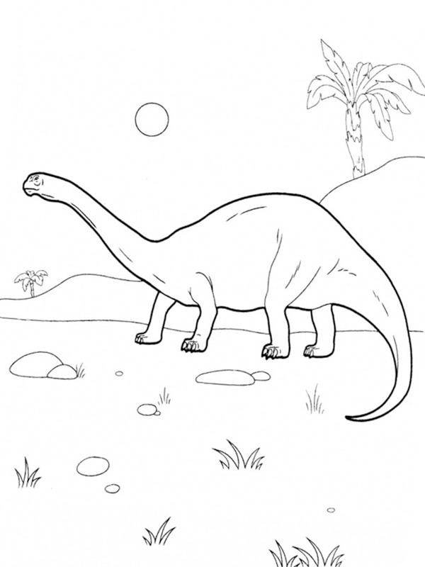 Dinosaure Diplodocus Coloriage Dinosaure Diplodocus Coloriage