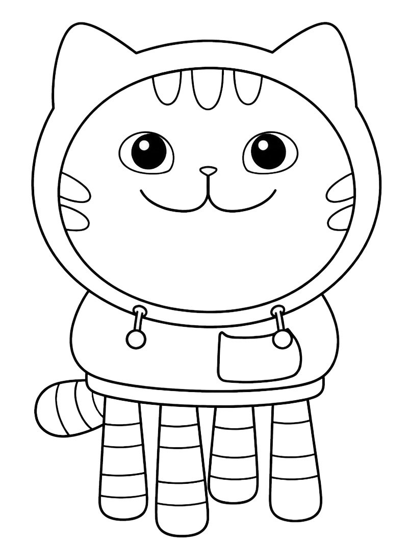 DJ Miaou (Gabby et la maison magique) Coloriage