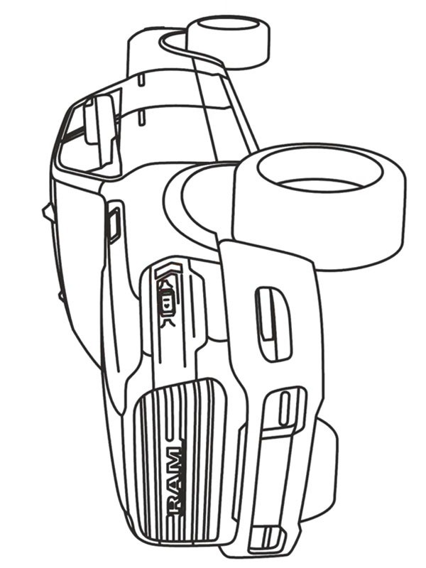 Dodge RAM 2500 Coloriage Dodge RAM 2500 Coloriage