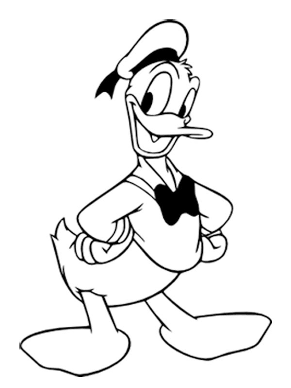 Donald duck Coloriage