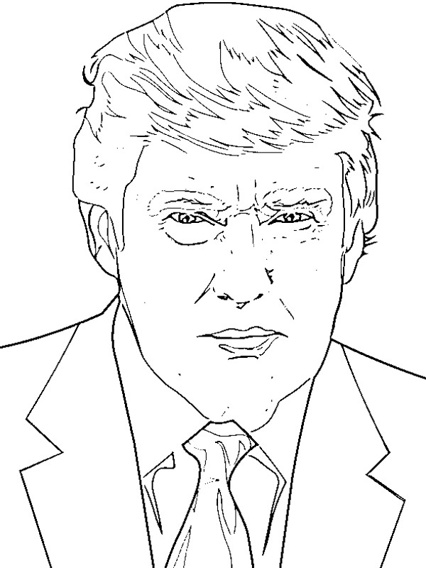 Donald Trump Coloriage