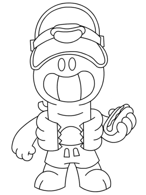 Doug Brawl Stars Coloriage Doug Brawl Stars Coloriage