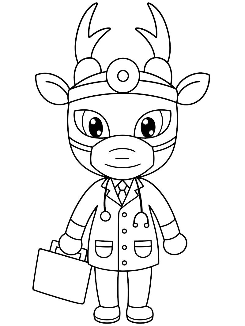 Dr. Harlow (Hôpital pour animaux) Coloriage Dr. Harlow (Hôpital pour animaux) Coloriage