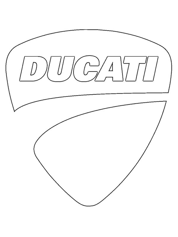 Logo Ducati Coloriage Logo Ducati Coloriage