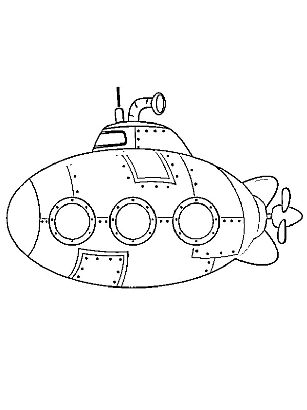 Sous-marin Coloriage Sous-marin Coloriage