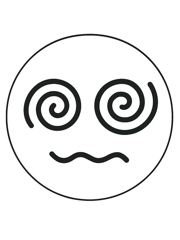 &Eacute;moji &eacute;tourdi Coloriage