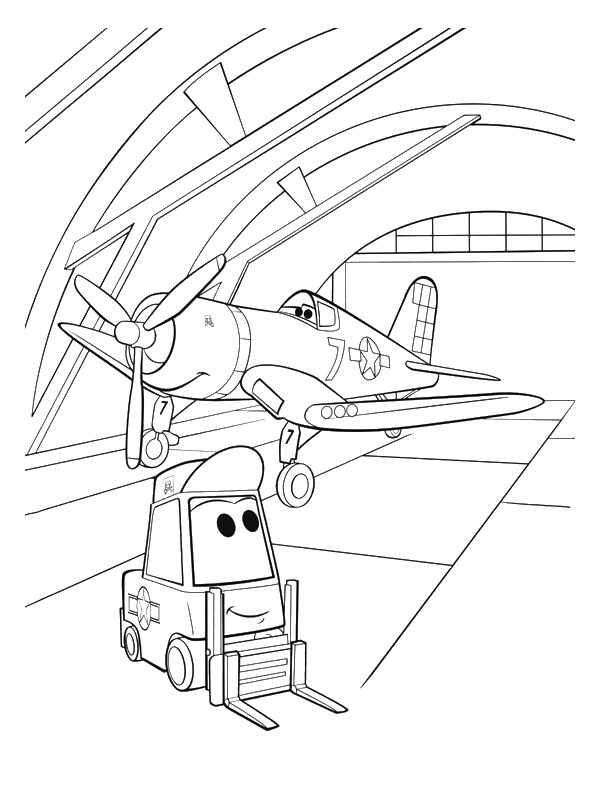 Dusty et Sparky Coloriage Dusty et Sparky Coloriage