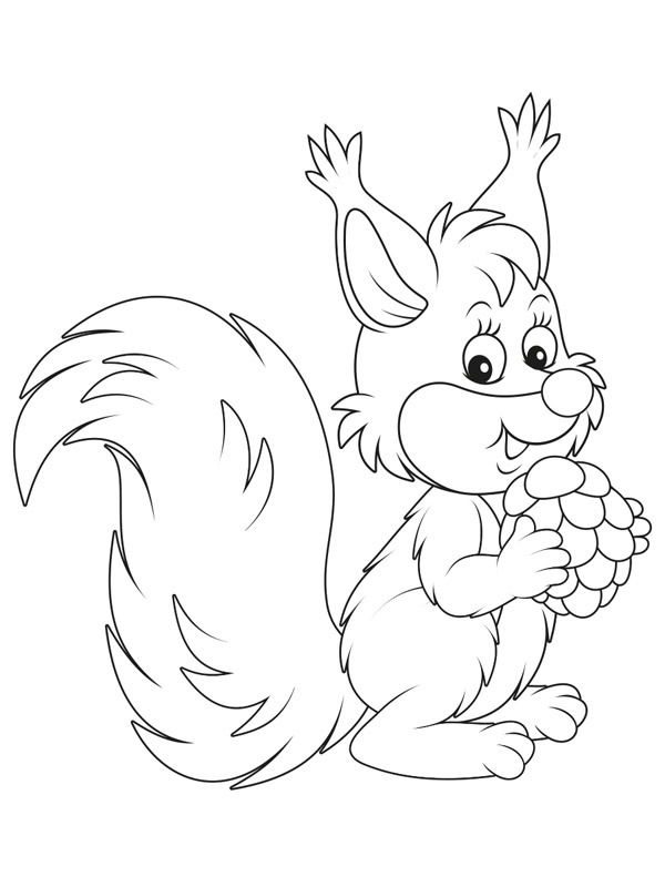 Écureuil Coloriage Écureuil Coloriage