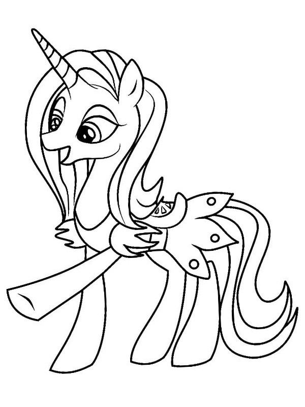 Licorne Sassy Saddles Coloriage