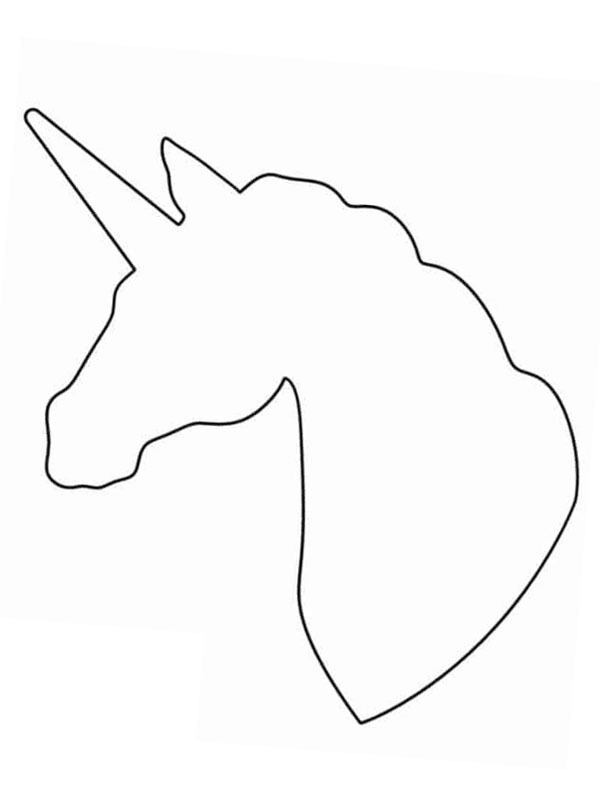 Mod&egrave;le licorne Coloriage