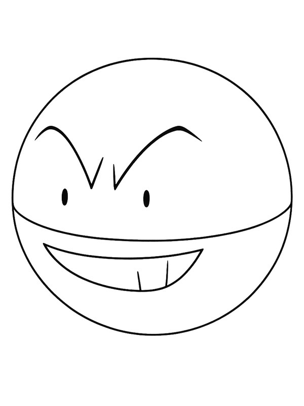 Électrode (Pokémon) Coloriage Électrode (Pokémon) Coloriage
