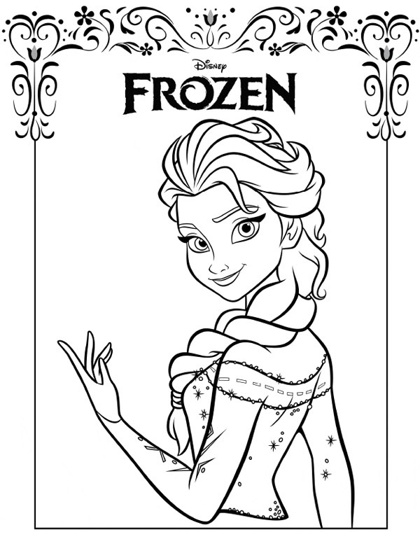 Elsa La Reine des Neiges Coloriage