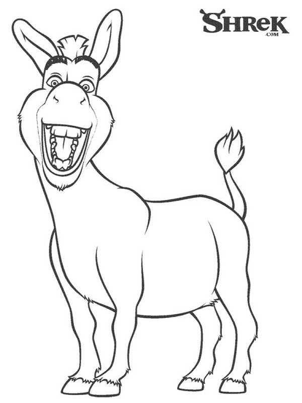 L'âne de Shrek Coloriage L'âne de Shrek Coloriage