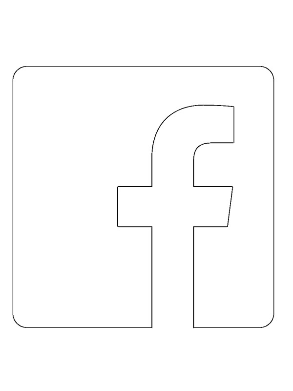 Logo Facebook Coloriage
