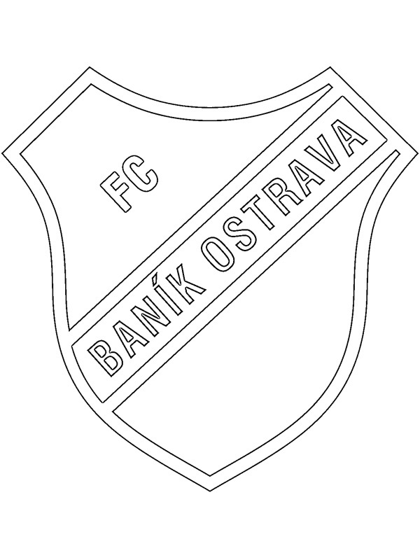 FC Baník Ostrava Coloriage