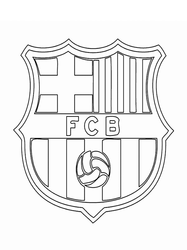 FC Barcelone Coloriage