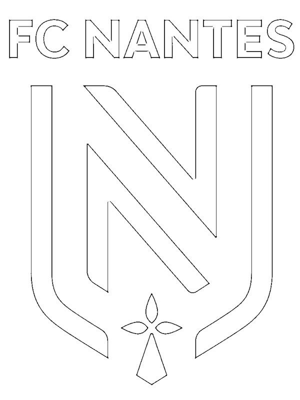 FC Nantes Coloriage