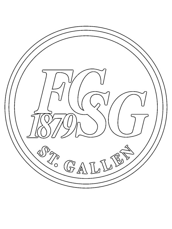 FC St. Gallen Coloriage FC St. Gallen Coloriage