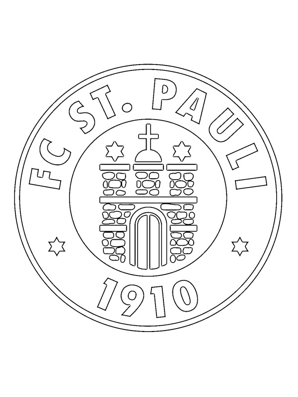 FC St. Pauli Coloriage FC St. Pauli Coloriage