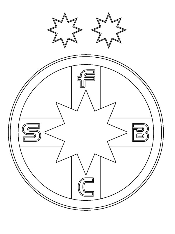 Fotbal Club FCSB Coloriage