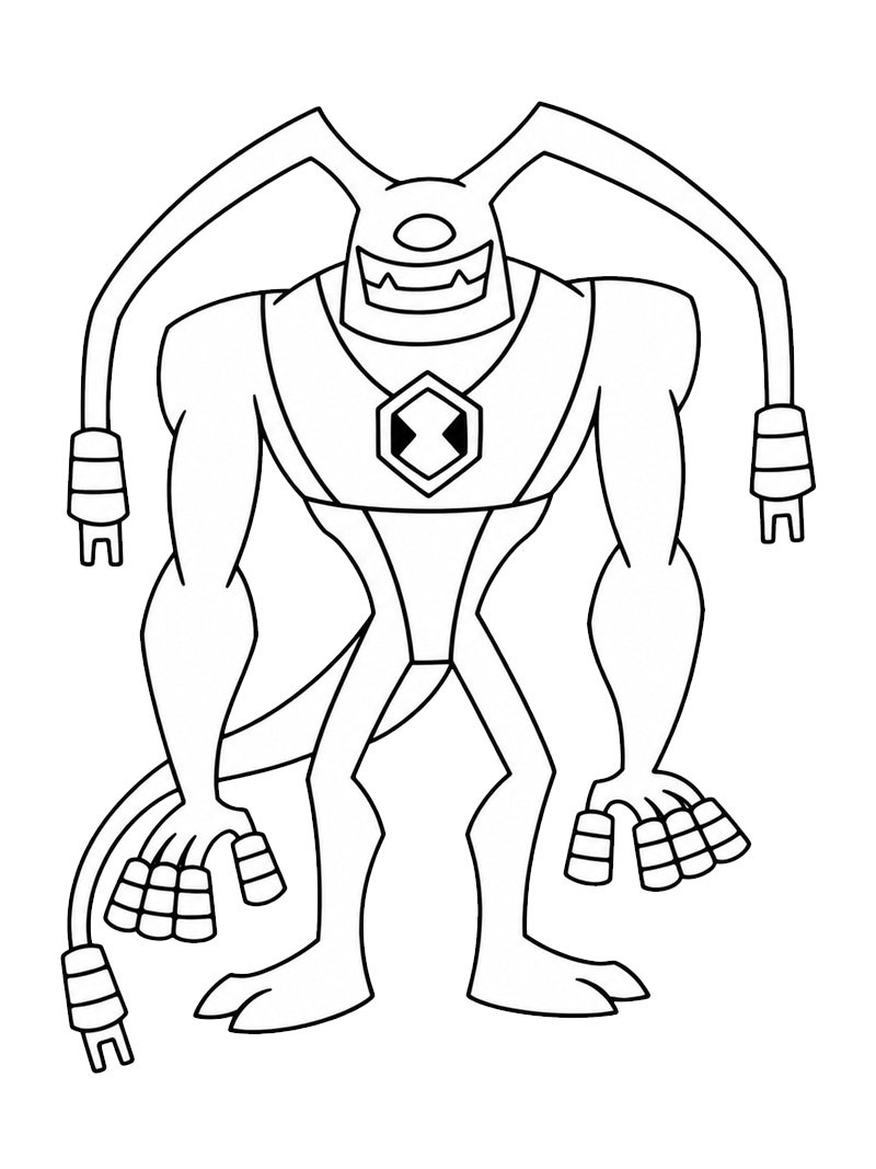Feedback (Ben 10) Coloriage Feedback (Ben 10) Coloriage