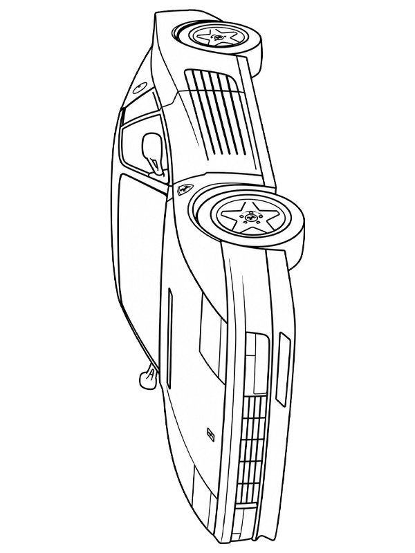 Ferrari Testarossa Coloriage
