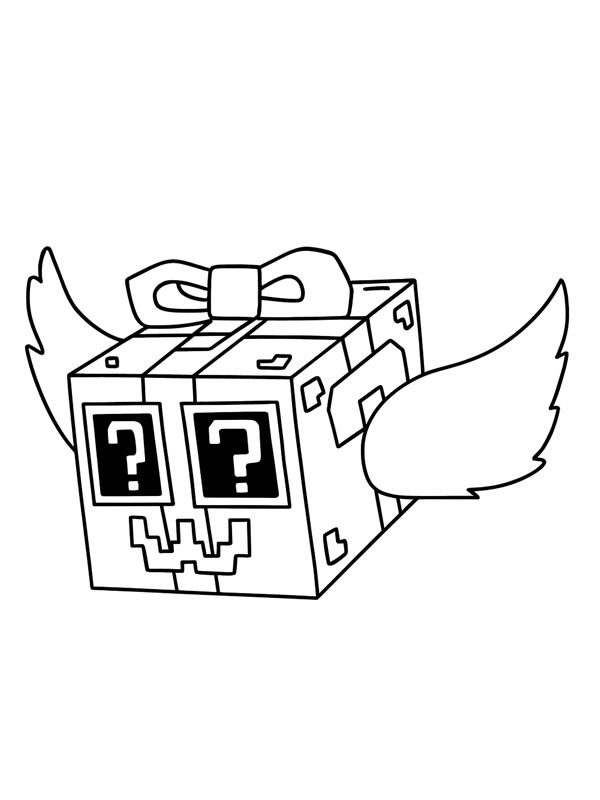 Festive Lucky (Block Steal a Brainrot) Coloriage Festive Lucky (Block Steal a Brainrot) Coloriage