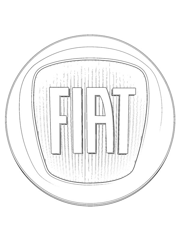 Logo Fiat Coloriage