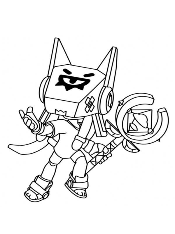Finx Brawl Stars Coloriage Finx Brawl Stars Coloriage