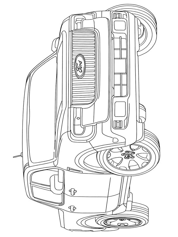 Ford Maverick (2025) Coloriage Ford Maverick (2025) Coloriage