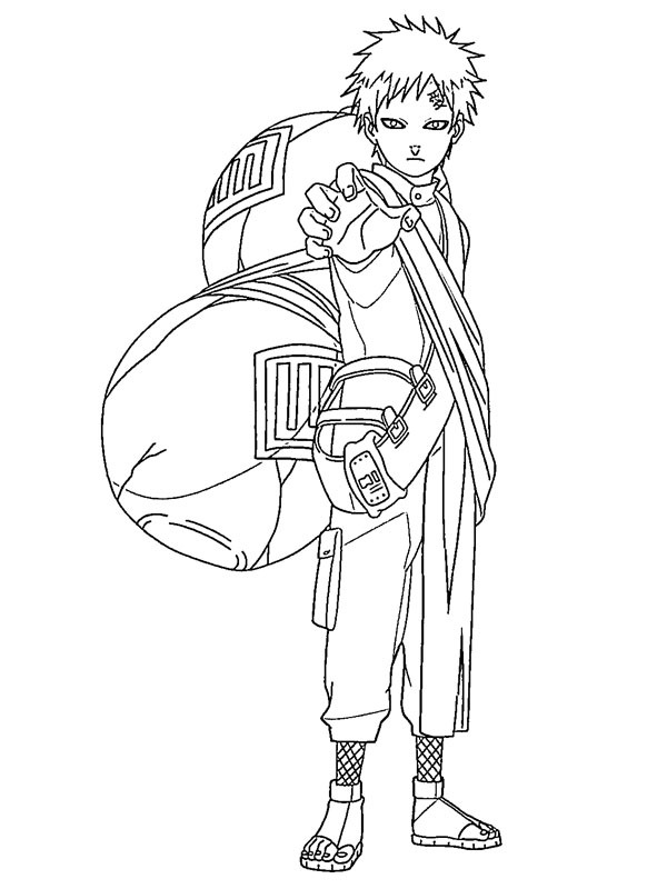 Gaara Coloriage Gaara Coloriage
