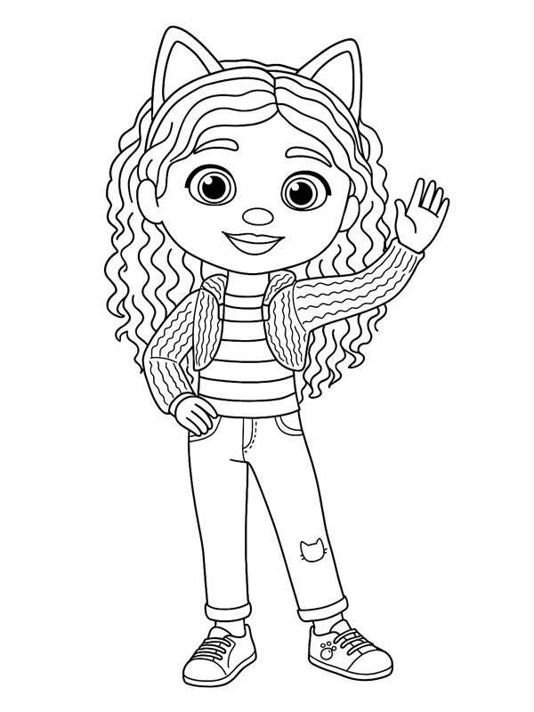 Gabby (Gabby et la Maison magique) Coloriage Gabby (Gabby et la Maison magique) Coloriage